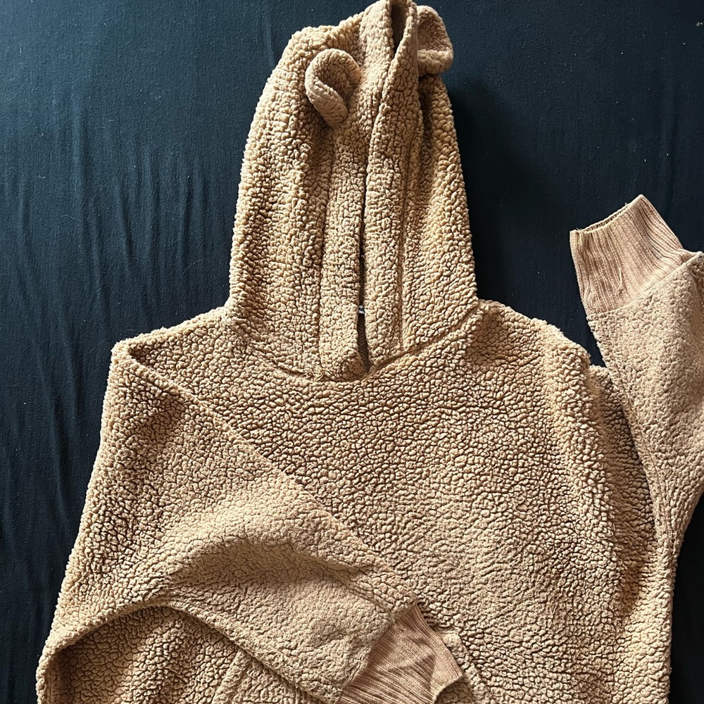 poopy teddy bear hoodie